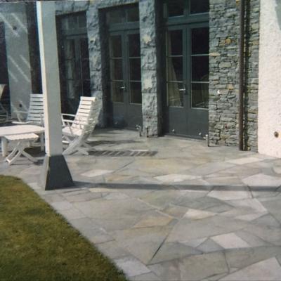 Stone work patio