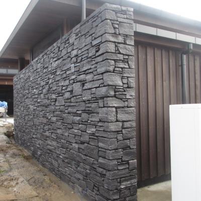 Pool house wall