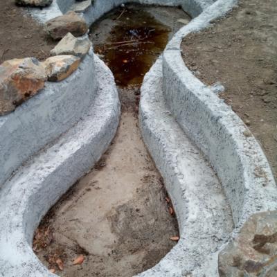 Free form hotpool in progress