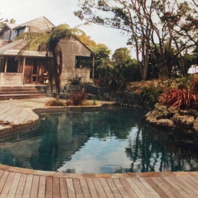 Wooden Pool Surround